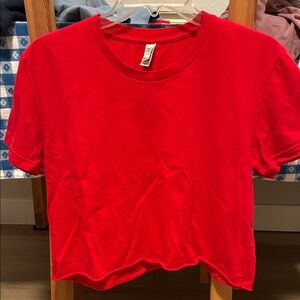 Los Angeles Apparel cropped red tee